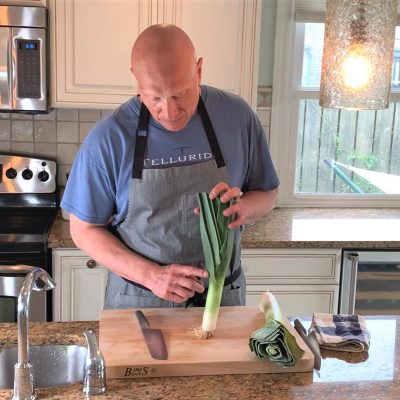 prepping and using leeks
